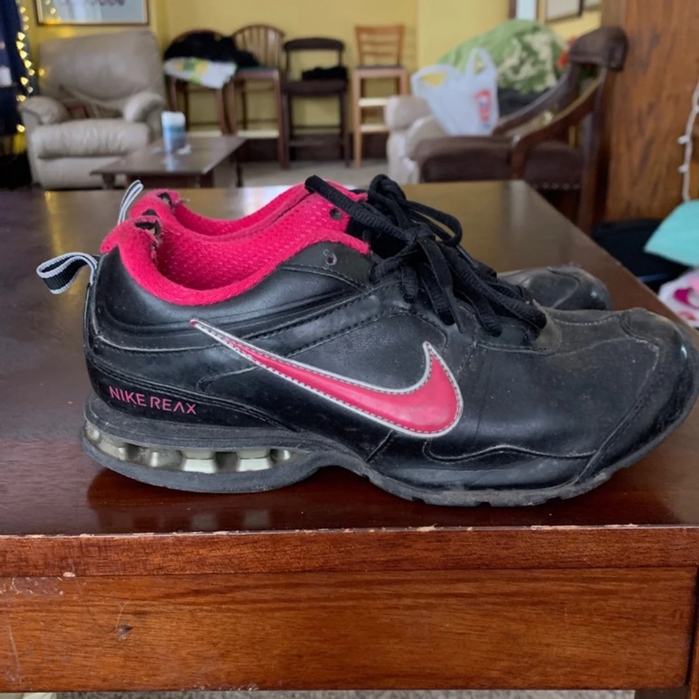 Nike black and Pink sneakers